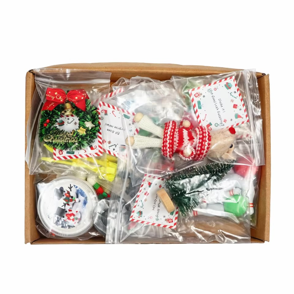 Christmas elf activity kit box contents